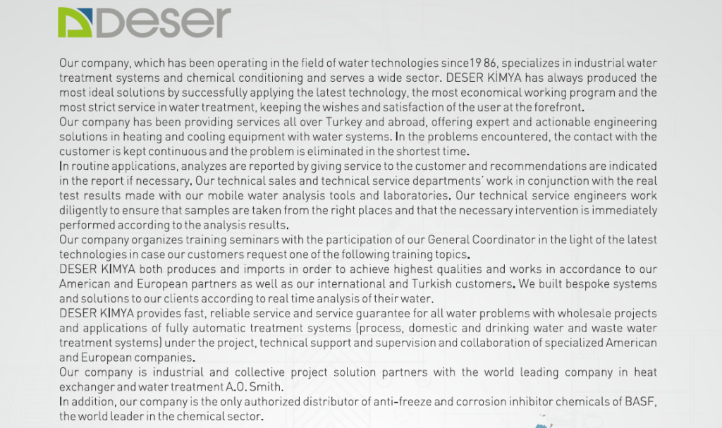 Deser Water Treatment